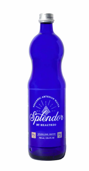 Bottle of Splendor volcanic artesian sparkling water
